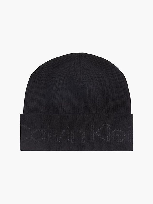 Calvin Klein USA Recycled Logo Mens Beanie Black 8643150-RG